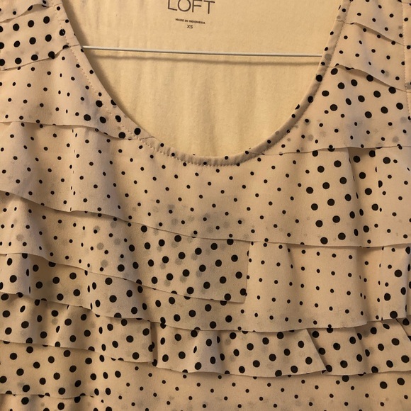 Ann Taylor Loft ruffled top - Picture 3 of 5